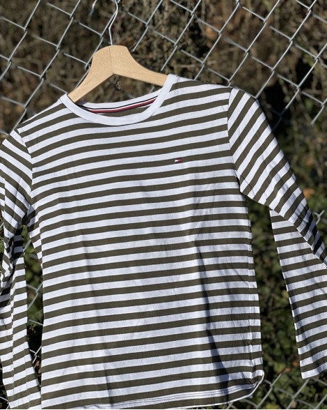 Triko dětské Tommy Hilfiger proužkované